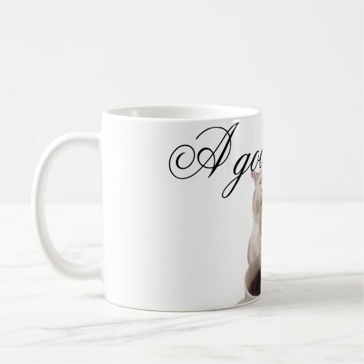 Mug Gato tomando cafe (Gauche)