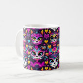 Mug 😻 Gatos de Muertos Fiesta (Devant gauche)