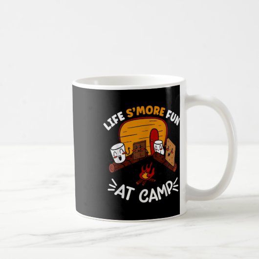 Mug Gaufre Drôle S'mores Camping Feu De Camp Guimauve (Droite)