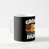 Mug Gaufres s'mores marshmallow feu de camp drôle (Devant gauche)