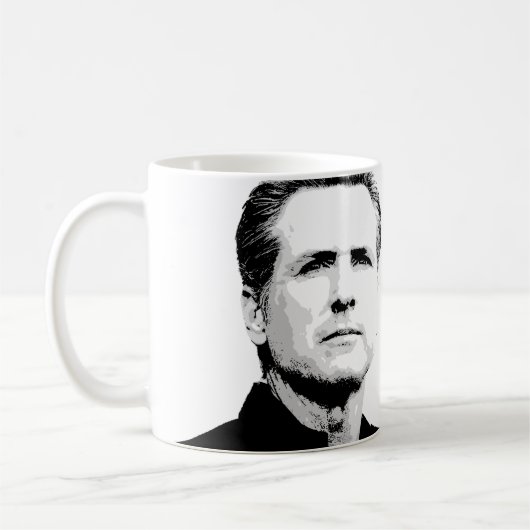 Mug Gavin Newsom (Gauche)