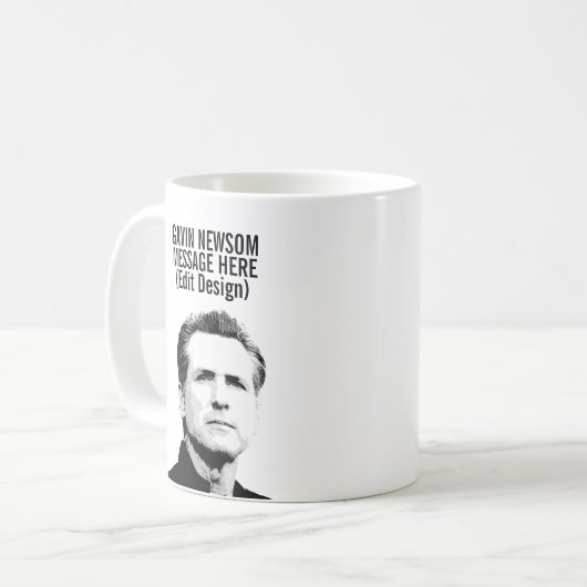 Mug Gavin Newsom personnalisé (Devant gauche)