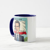 Mug Gavin Newsom pour le président politique (Devant gauche)