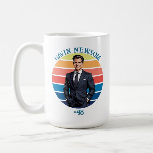 Mug Gavin Newsom | Vintage #48 (Gauche)