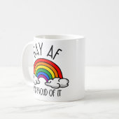 Mug GAY AF et fier de l'être (Devant gauche)