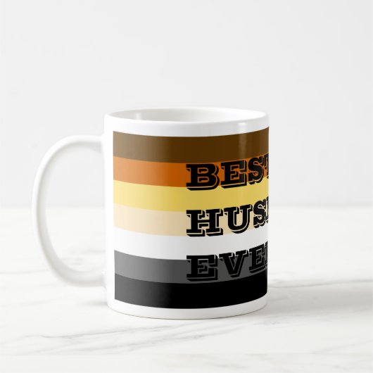 MUG GAY BEAR MEILLEUR HUSBEAR JAMAIS PORTER DES COULEU (Gauche)