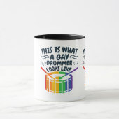 Mug Gay Drummer Drummer Mois Gay pride LGBTQ Rainbow (Centre)