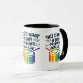 Mug Gay Drummer Drummer Mois Gay pride LGBTQ Rainbow (Devant droit)