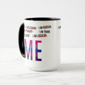 Mug Gay, Lesbienne, Bi, Trans, Queer, Asexué JE SUIS M (Devant gauche)