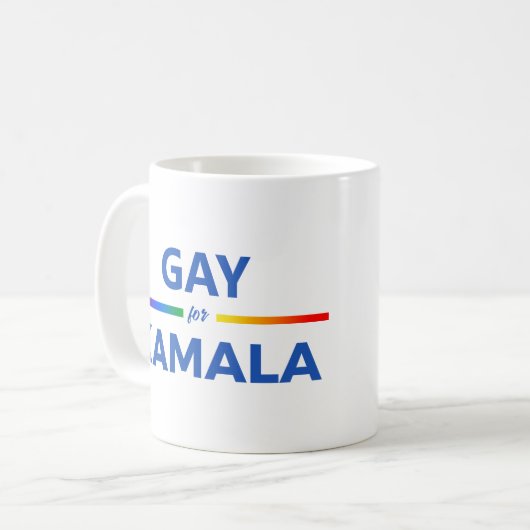 Mug Gay pour Kamala Harris (Devant gauche)