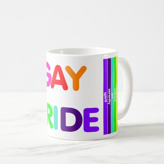 Mug Gay pride (Devant droit)