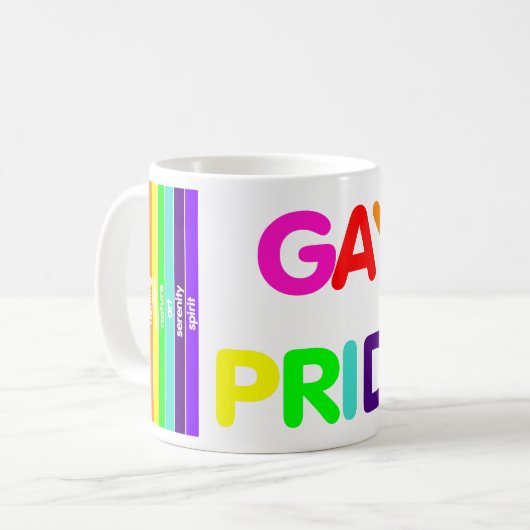 Mug Gay pride (Devant gauche)