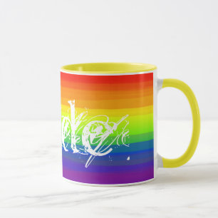 Mug gay pride Arc-en-ciel Couleurs LGBT Idée cadeau