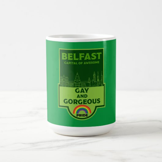 Mug Gay pride Belfast - Brighton Irlande LGBT - (Centre)