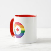 Mug Gay pride canadien (Devant gauche)