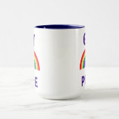 Mug Gay pride| Coeur et arc-en-ciel (Centre)