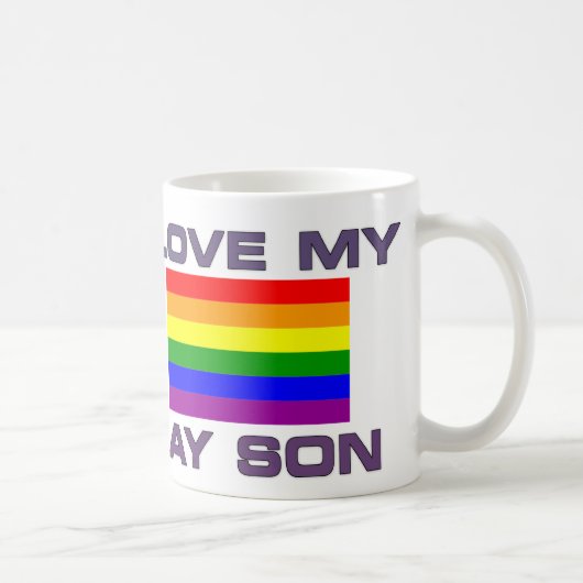 MUG GAY PRIDE J'AIME MON FILS GAY (Droite)