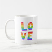 Mug Gay pride LGBT rainbow flag L'amour est l'amour LG (Gauche)