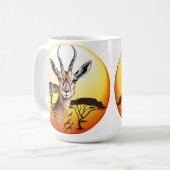 Mug Gazelle Antelope africaine animal sauvage (Devant gauche)