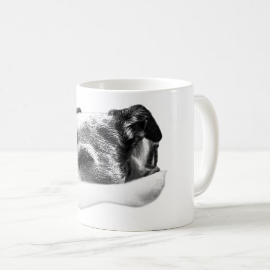 Mug Gazon doux en monochrome (Devant droit)