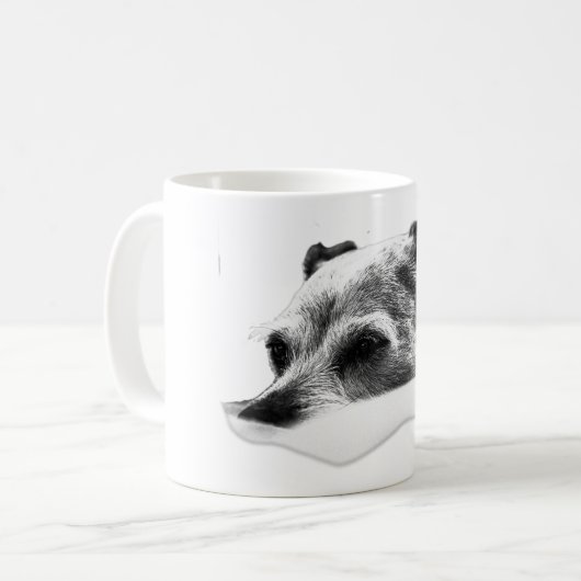 Mug Gazon doux en monochrome (Devant gauche)