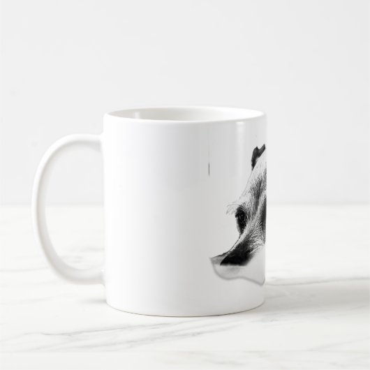 Mug Gazon doux en monochrome (Gauche)
