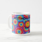 Mug gazouillement-arc-en-ciel-starburst, (Devant gauche)