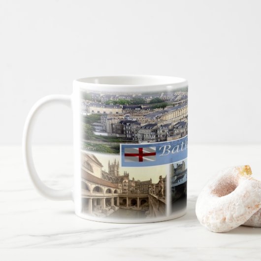 Mug GB England - Bath Somerset - (Avec donut)