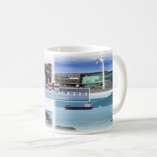 Mug GB England - Plymouth Devon - (Devant droit)