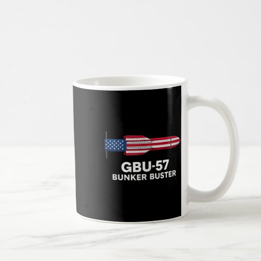 Mug Gbu-57 Bunker Buster American Flag 4th Of July Tan (Droite)