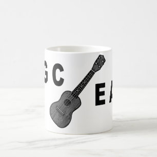 Mug GCEA (ukulélé)