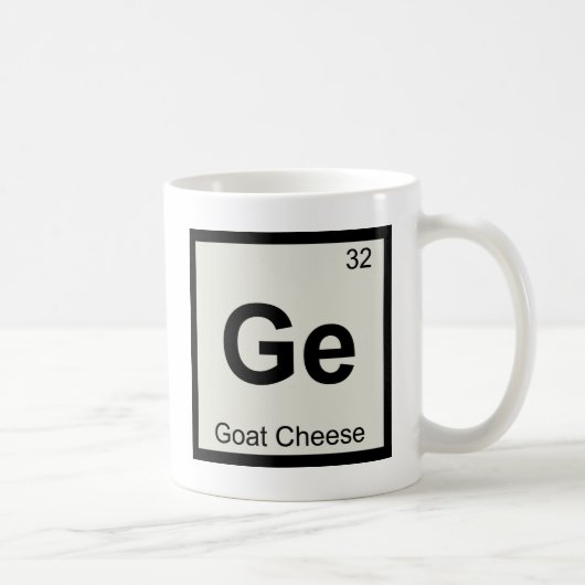 Mug Ge - Chimie du fromage de chèvre Symbole du tablea (Droite)