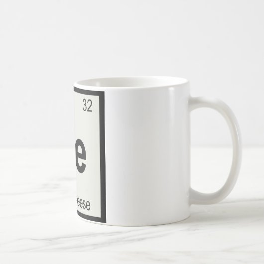 Mug Ge - Chimie du fromage de chèvre Symbole du tablea (Droite)