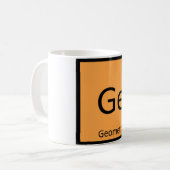Mug Ge - Géométrie Math Chimie Symbole du tableau péri (Devant gauche)