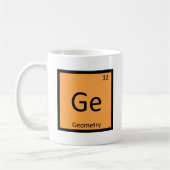 Mug Ge - Géométrie Math Chimie Symbole du tableau péri (Gauche)