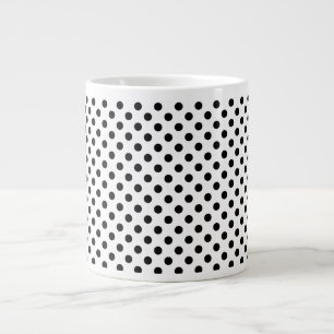 Mug géant à pois noirs