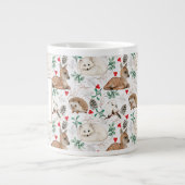 Mug géant, animaux des bois avec monogramme (Devant)