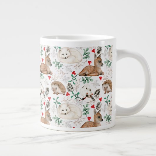 Mug géant, animaux des bois avec monogramme (Droite)