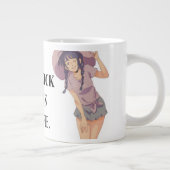 Mug Géant Anime 'Profitez du Moment' Motivationnel (Droite)