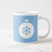 Mug Géant Boule de Noël Bleu Café (Droite)