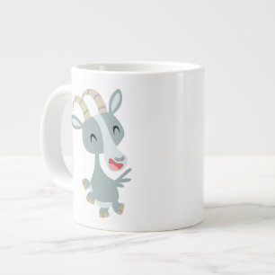 Mug géant Chèvre sautillante dessin animé mignon