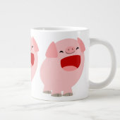 Mug Géant Cochon Chanteur de Dessin Animé Mignon (Droite)