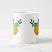 Mug Géant Colombe de la Paix Arc-en-Ciel Rétro (Devant)
