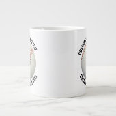 Mug Géant de Baseball avec Texte Personnalisé de P (Devant)