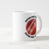 Mug Géant de Cricket avec Texte Personnalisé de Pe (Devant droit)