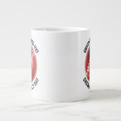 Mug Géant de Cricket avec Texte Personnalisé de Pe (Devant)
