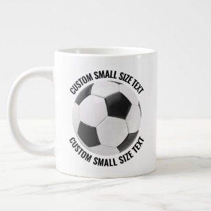 Mug Géant de Foot Personnalisé avec Texte - 20oz