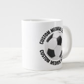 Mug Géant de Foot Personnalisé de Taille Moyenne (Devant droit)
