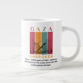 Mug géant de solidarité avec la Palestine – Gaza i (Droite)