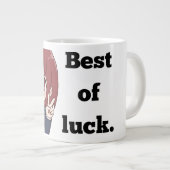 Mug géant de style anime 'Bonne chance' (Devant droit)